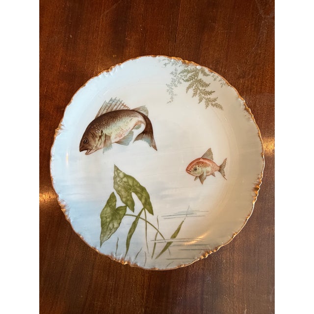 Beaux-Arts Early 20th Century Rosenthal Versailles Fish Course Plates — Set of Six, Each With a Different Scene. For Sale - Image 3 of 10