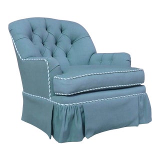 1990s Vintage Tufted Club Chair For Sale