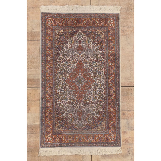 79790 Vintage Indian Kashmir Rug, 03'01 X 05'02 For Sale - Image 10 of 10