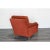 Mid-Century Modern Late 20s, Pair of Red Chenille Club Chairs For Sale - Image 3 of 6