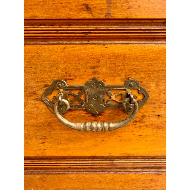 Edwardian English Mirrored Armoire Cabinet, Attributed to Harris Lebus, C. 1904 For Sale - Image 13 of 18