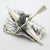 Silver Vintage Italian Handmade Sterling Silver 925 Canoe Rower Figurine, 1970s For Sale - Image 8 of 14