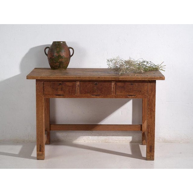 Japanese Worktable in Wood For Sale - Image 6 of 11
