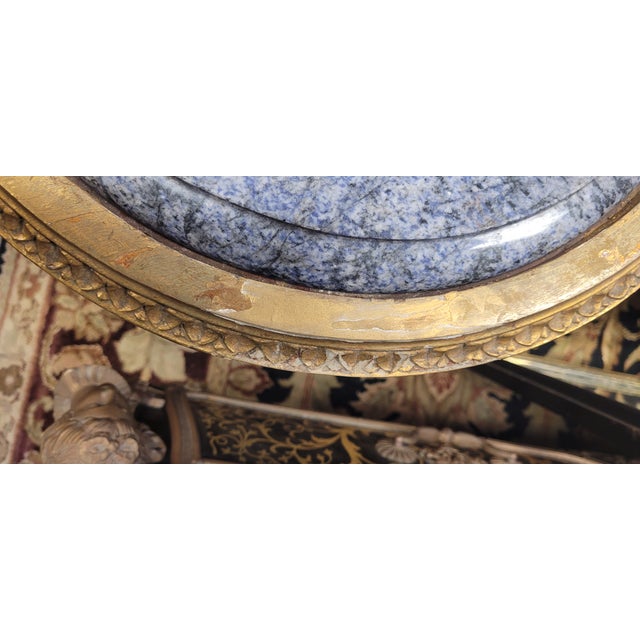 Early 20th Century Beautiful Gilt Wood and Marble French Table For Sale - Image 10 of 13