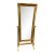 1970s Large Gold Hollywood Regency Standing Floor Mirror For Sale