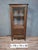 Brown Mid-20th Century Louis XV French Display Cabinet in Walnut For Sale - Image 8 of 9