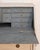 Off-white 19th-Century Swedish Bureau With Carved Columns And Blue-Painted Interior For Sale - Image 8 of 13