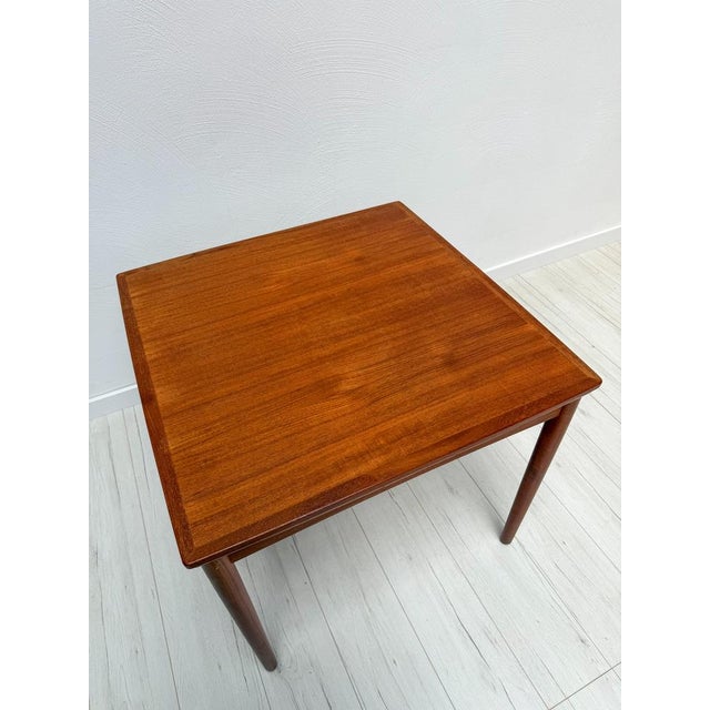 Mid-Century Danish Teak Extendable Dining Table by Poul Hundvad for Hundevad & Co., 1960s For Sale - Image 5 of 9