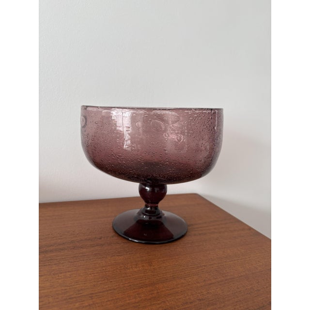 Vintage Punch Set in Bubble Glass, 1970s, Set of 10 For Sale - Image 10 of 11