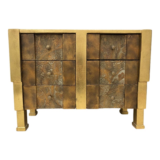 Mid 20th C. Deco Style Carved & GildedBox For Sale