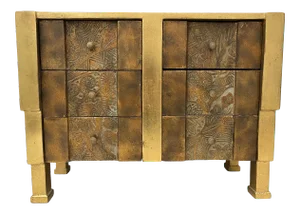 Mid 20th C. Deco Style Carved & GildedBox