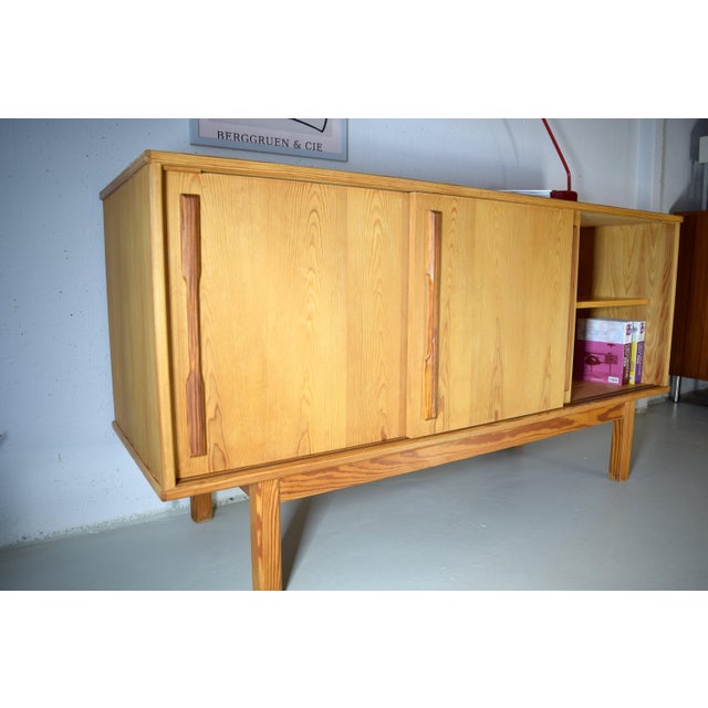 Vintage Danish Sideboard in Pine, 1970s For Sale - Image 6 of 11