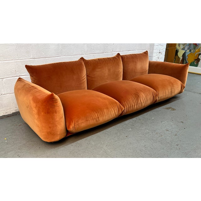 Arflex Mid-Century Modern Three Seater Marenco Sofa by Mario Marenco for Arflex For Sale - Image 4 of 15
