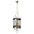 Mid 20th Century Neoclassical French Brass and Blown Glass Lantern For Sale