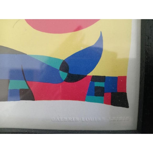 Print published by the Galerie Louise Leiris Paris under the supervision of Miró himself, on the occasion of a Miró...