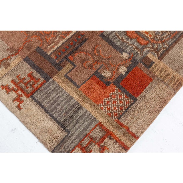 Doris Leslie Blau Vintage Dutch Deco Rug For Sale - Image 4 of 7