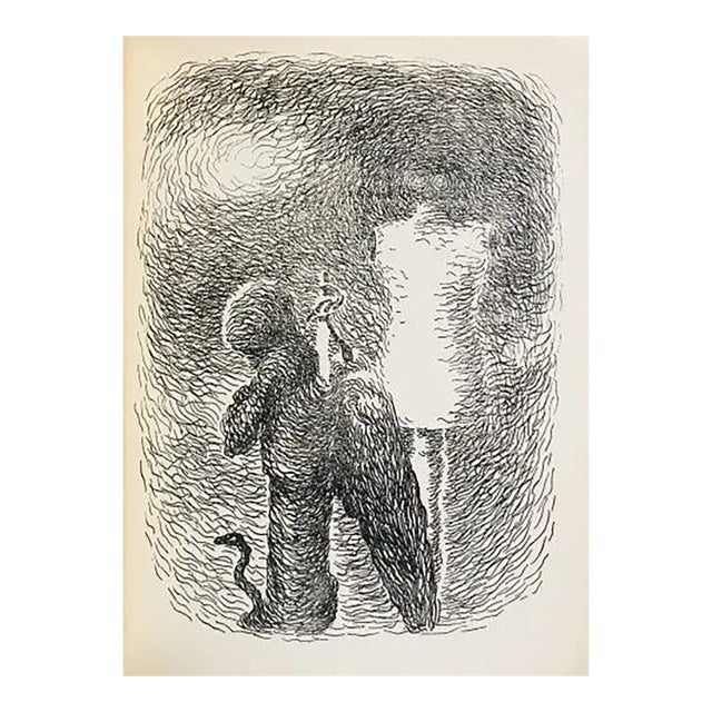 1948 Rene' Magritte Illustration 8, Les Chant De Maldoror For Sale