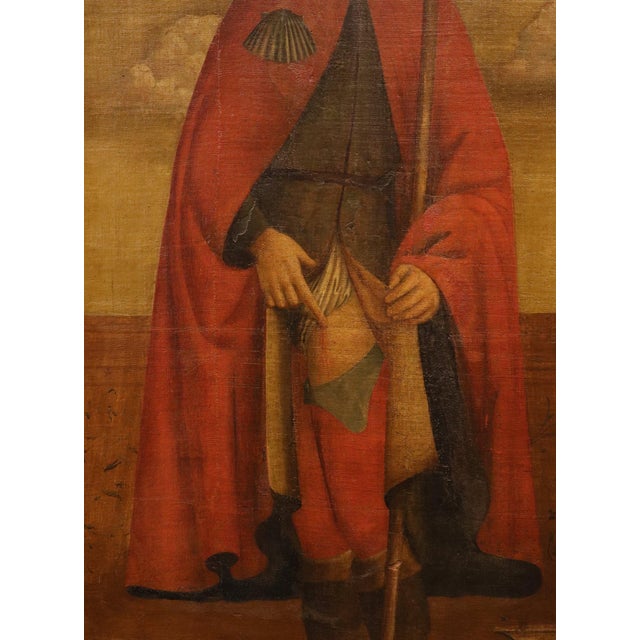 Francesco di Girolamo da Santacroce, Saint Rocco, 1570, Oil on Canvas For Sale - Image 10 of 13