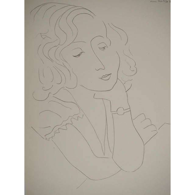 Henri MATISSE (1869-1954)(after) Female Patience, 1943 Lithograph after a drawing by the artist (Fabiani workshop) Signed...