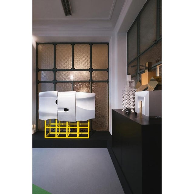 Scocca Cabinet in Powder-Coated Recyclable Aluminum by Altreforme For Sale - Image 4 of 7