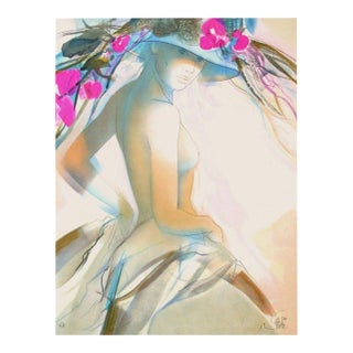 1985 Jean-Baptiste Valadié Nacre Signed Lithograph For Sale