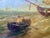 Gold Mid-Century Maritime Oil Painting by B. James For Sale - Image 8 of 16