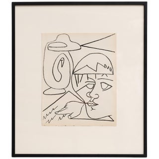 Françoise Gilot, Composition, Lithograph, 1951, Framed For Sale