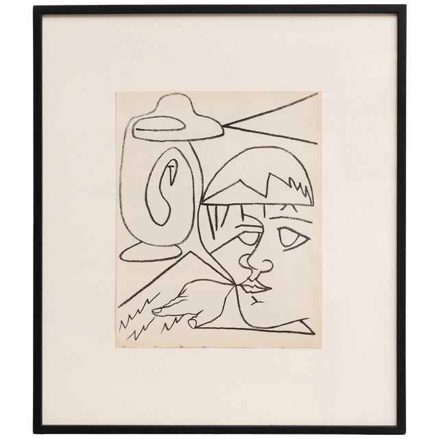 Françoise Gilot, Composition, Lithograph, 1951, Framed For Sale