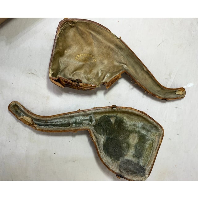 Huge Antique 1894 Hand Carved Buck Deer Figural Meerschaum Smoking Pipe Amber For Sale - Image 18 of 18