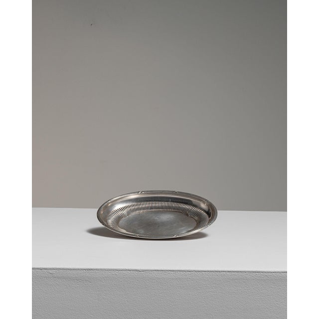 Early 20th Century France Gray Silver Platter For Sale - Image 14 of 15