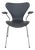 3207 Seven Armchair in Black Classic Leather by Arne Jacobsen, 2010s For Sale
