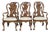 Late 20th Century Share Set of 6 Baker Stately Homes Burl Walnut Dining Chairs Claw & Ball Feet George I For Sale