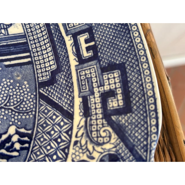 Early 20th Century Blue Willow Platter From Allertons of England For Sale - Image 13 of 17