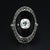 Traditional Vintage Platinum Cocktail Ring With 1ct. 6.5mm Diamond - Size 6.25 For Sale - Image 3 of 7