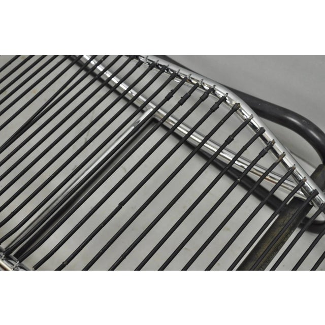 Vintage Le Corbusier Style Mid Century Modern Chrome Chaise Lounge Chair, Italy For Sale - Image 9 of 18