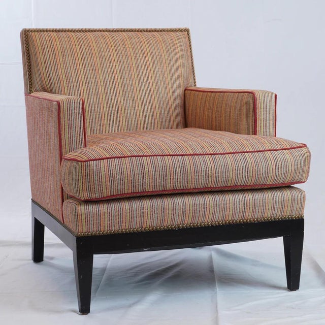 Orange Surya Jerry Arm Chairs, Pair of For Sale - Image 8 of 12