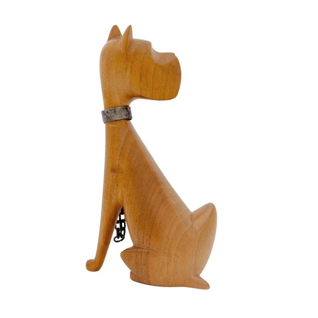 Sitting Dog from Werkstatte Hagenauer Vienna, 1950 For Sale - Image 3 of 6