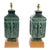 1950s Large Hollywood Regency Metal Taotie Table Lamps- a Pair For Sale