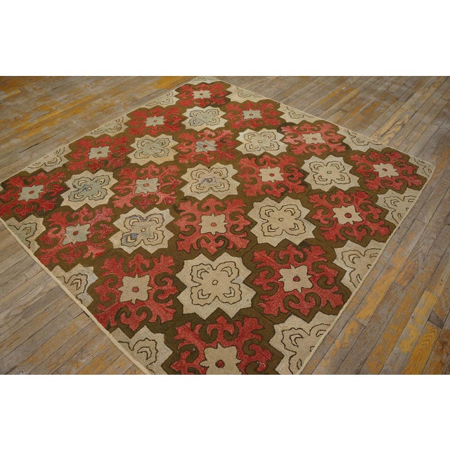 American American Hooked Rug For Sale - Image 3 of 11