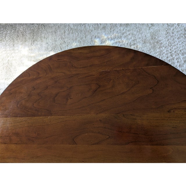 1960s Mid Century Bucks County Two-Tier Provincial Solid Cherry Gueridon Accent Table For Sale - Image 5 of 9