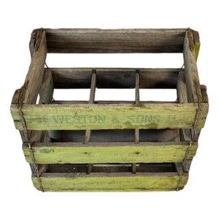 Vintage English Weston and Son LTD Herefordshire Cider Crate For Sale