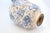 2020s Petite Vintage Inspired Blue and White Floral Pottery Vase For Sale - Image 5 of 8
