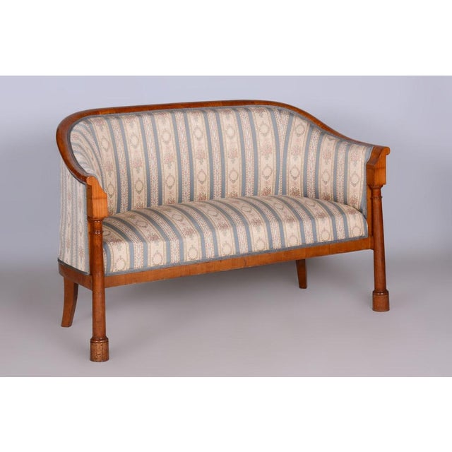 Biedermeier Birch Seating Set, Vienna, Austria, 1830s, Set of 3, in Good conditions. Designed before 1890