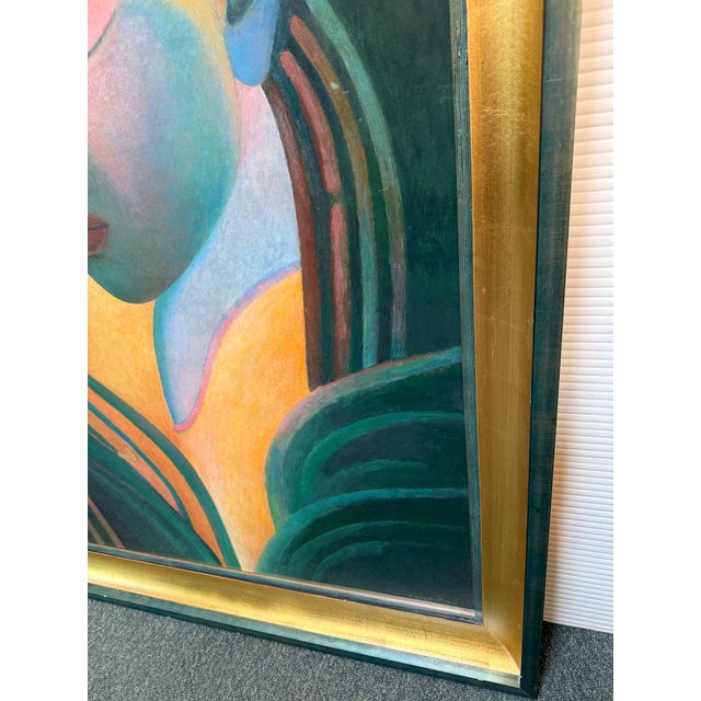 Circa 2018 Richard Stodart "Earth Ii" Original Painting, Framed For Sale In San Francisco - Image 6 of 12