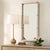 Art Deco Cyprus White Leather Mirror For Sale - Image 3 of 6
