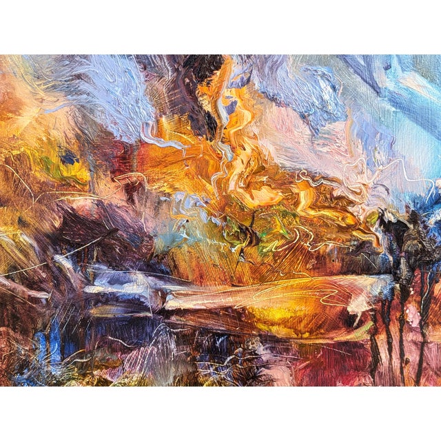 Andrew Manaylo "Impulse" Contemporary Colorful Painting of an Abstract Dancing Female Ballerina, 2012 For Sale - Image 9 of 10