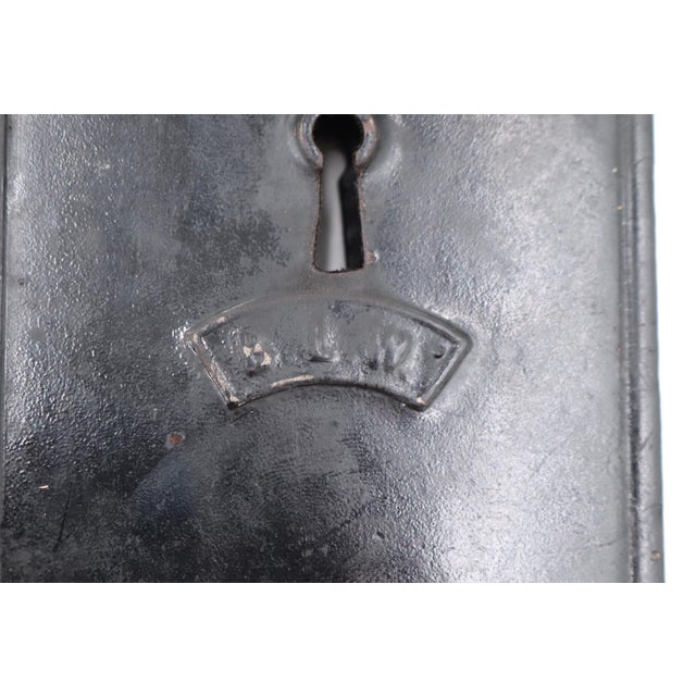 Early 20th Century Pair of Antique Aesthetic Barrows Lock Brass Pocket Door Locks For Sale - Image 5 of 6
