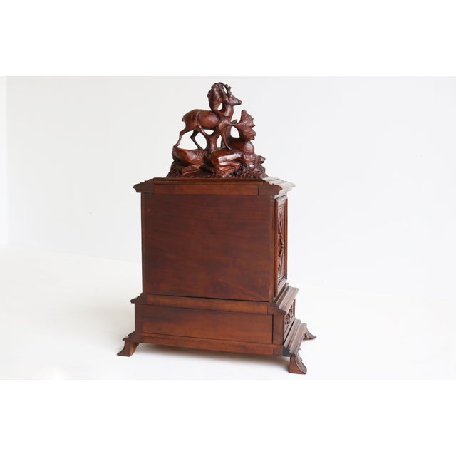 Antique Black Forest Cigar Box in Walnut, 1880 For Sale - Image 9 of 15