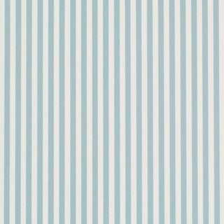 Schumacher Emma Stripe Narrow Wallpaper In Chambray For Sale