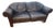 Vintage Maurice Villency Black Leather Goose Down Love Seat For Sale